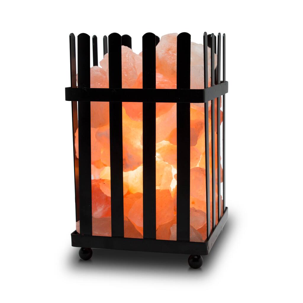 For The Himalayan Glow Natural Salt Fence Basket Lamp At Michaels Img